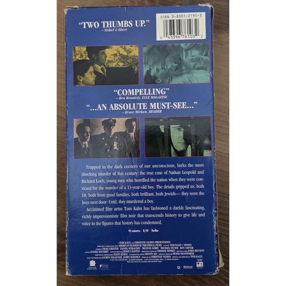 Swoon Videotape 1992 Tom Kalin New Line Home Video VHS Vintage Movie - Picture 5 of 5